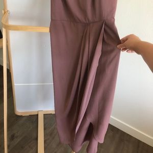 reinette mauve purple midi dress